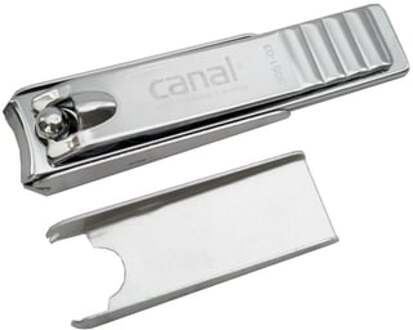 canal® Nagelknipper met opvangbakje vernikkeld 6 cm Grijs
