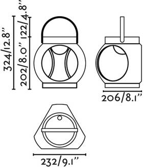 Candela LED tafellamp, terracotta, kunststof terracotta, opaal
