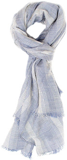 Candido | scarf with whispie stripes | sky blue Print / Multi - One size