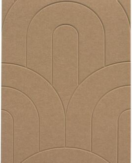 CanDo Akoestisch Wandpaneel Decowall Felt Pattern - Double Arch - Taupe - 260x60cm - 9mm