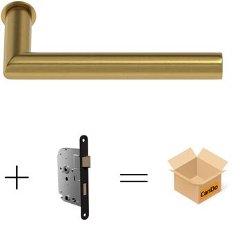 CanDo Beslag En Sluitwerk Pakket Hsp 106 Sphere - 19 Min + Loopslot - Mat Messing
