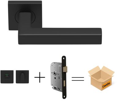 CanDo Beslag En Sluitwerk Pakket Hsp 1105 Box - 16 Reg+ Toil+slot - Zwart