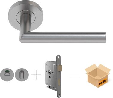 CanDo Beslag En Sluitwerk Pakket Hsp 1108 Sphere - 19 Reg+ Toil+slot - Rvs