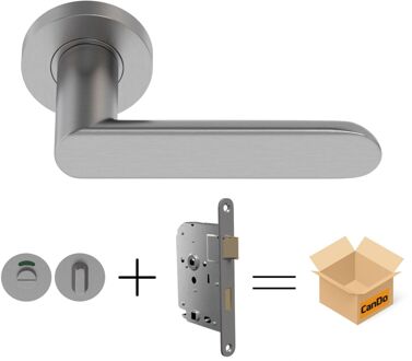 CanDo Beslag En Sluitwerk Pakket Hsp 1112 Curve - 24+ Toil+slot - Rvs