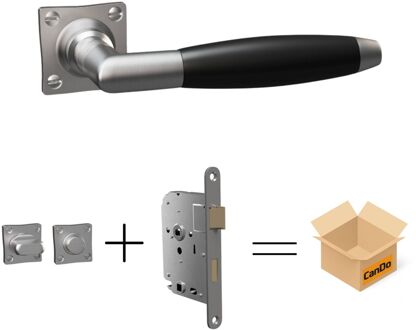 CanDo Beslag En Sluitwerk Pakket Hsp 1113 Amsterdam - Toil+slot - Geborsteld Nikkel