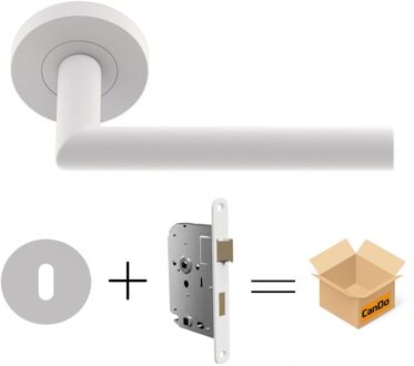 CanDo Beslag En Sluitwerk Pakket Hsp 1210 Sphere - 19 Reg+ Sleutelrozet+klav - Wit