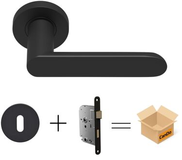 CanDo Beslag En Sluitwerk Pakket Hsp 1211 Curve - 24+ Sleutelrozet+klav - Zwart