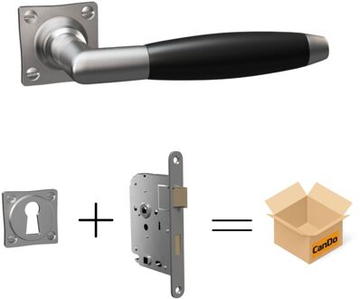 CanDo Beslag En Sluitwerk Pakket Hsp 1213 Amsterdam+ Sleutelrozet+klav - Geborsteld Nikkel