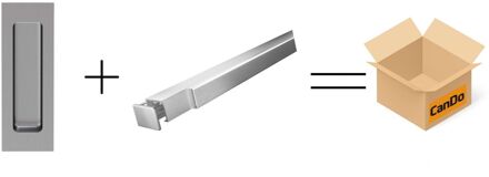 CanDo Beslag En Sluitwerk Pakket Hsp 511 Schuifkom Box+box Schuif - Rvs