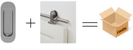 CanDo Beslag En Sluitwerk Pakket Hsp 516 Schuifkom Sphere+flock Schuif - Rvs