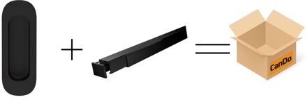 CanDo Beslag En Sluitwerk Pakket Hsp 519 Schuifkom Curve+box Schuif - Zwart
