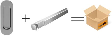CanDo Beslag En Sluitwerk Pakket Hsp 521 Schuifkom Curve+box Schuif - Rvs