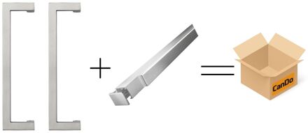 CanDo Beslag En Sluitwerk Pakket Hsp 630 Peak Greep+ Box Schuif - Rvs