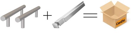 CanDo Beslag En Sluitwerk Pakket Hsp 639 Sphere Gr - 19x300+box Schuif - Rvs