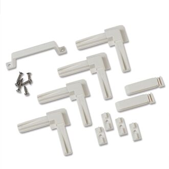 CanDo Bevestigingsset Vaste Hor Raam - Kunststof - Wit