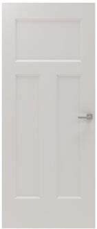 CanDo Binnendeur Board Panel 2a04 - Wit - Gegrond - Opdek - Rechts - 73x211,5cm