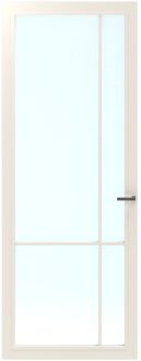 CanDo Binnendeur Cover Glass Bc04 - Crystal White - Gelakt - Opdek - Rechts - 93x231,5cm