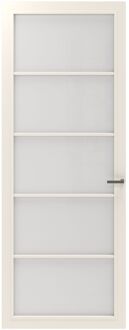 CanDo Binnendeur Cover Glass Bd03 - Crystal White - Gelakt - Stomp - Links - 88x231,5cm