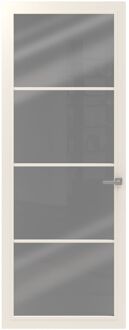 CanDo Binnendeur Cover Glass Be02 - White Lion - Gelakt - Opdek - Rechts - 93x211,5cm