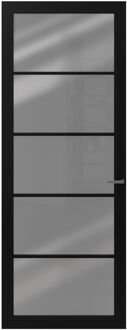 CanDo Binnendeur Cover Glass De03 - Intense Mat Black - Gelakt - Stomp - Rechts - 88x231,5cm