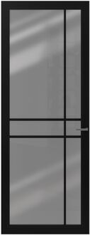 CanDo Binnendeur Cover Glass De05 - Intense Mat Black - Gelakt - Opdek - Rechts - 88x211,5cm