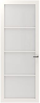 CanDo Binnendeur Cover Glass Ed02 - Intense Mat White - Gelakt - Stomp - Links - 88x211,5cm