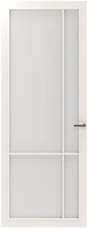 CanDo Binnendeur Cover Glass Ed04 - Intense Mat White - Gelakt - Stomp - Links - 93x211,5cm