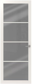 CanDo Binnendeur Cover Glass Ee02 - Intense Mat White - Gelakt - Opdek - Rechts - 83x231,5cm
