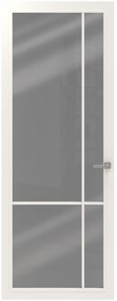 CanDo Binnendeur Cover Glass Ee04 - Chalk White - Gelakt - Opdek - Rechts - 93x201,5cm