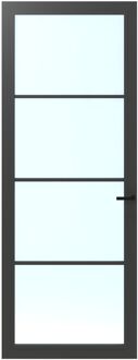 CanDo Binnendeur Cover Glass Fc02 - Iron Grey - Gelakt - Stomp - Rechts - 93x211,5cm