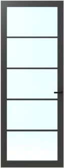 CanDo Binnendeur Cover Glass Fc03 - Iron Grey - Gelakt - Opdek - Links - 93x211,5cm