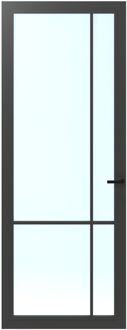 CanDo Binnendeur Cover Glass Fc04 - Iron Grey - Gelakt - Stomp - Links - 93x231,5cm