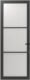 CanDo Binnendeur Cover Glass Fd01 - Iron Grey - Gelakt - Stomp - Links - 83x211,5cm
