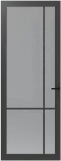 CanDo Binnendeur Cover Glass Fe04 - Iron Grey - Gelakt - Stomp - Rechts - 88x211,5cm