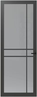 CanDo Binnendeur Cover Glass Fe05 - Basalt Grey - Gelakt - Stomp - Links - 83x211,5cm