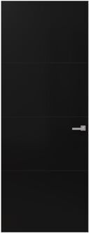 CanDo Binnendeur Cover Plus Da04 - Intense Mat Black - Gelakt - Stomp - Links - 88x201,5cm