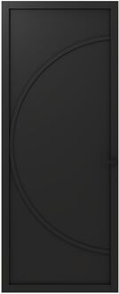 CanDo Binnendeur Elegant Flow 1a03 - Zwart - Gegrond - Opdek - Links - 78x201,5cm