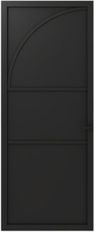 CanDo Binnendeur Elegant Flow 1a04 - Zwart - Gegrond - Opdek - Links - 78x201,5cm