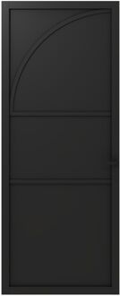 CanDo Binnendeur Elegant Flow 1a04 - Zwart - Gegrond - Opdek - Links - 83x201,5cm