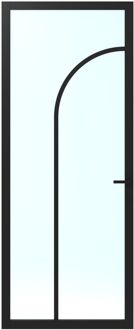 CanDo Binnendeur Elegant Flow 1c02 - Zwart - Gegrond - Stomp - 78x201,5cm