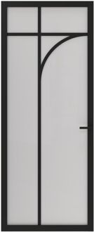 CanDo Binnendeur Elegant Flow 1d01 - Zwart - Gegrond - Stomp - 78x201,5cm