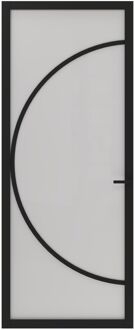 CanDo Binnendeur Elegant Flow 1d03 - Zwart - Gegrond - Stomp - 83x201,5cm