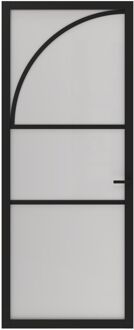 CanDo Binnendeur Elegant Flow 1d04 - Zwart - Gegrond - Opdek - Rechts - 83x201,5cm