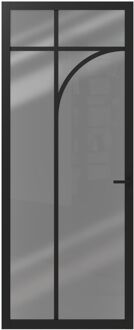 CanDo Binnendeur Elegant Flow 1e01 - Zwart - Gegrond - Stomp - 88x231,5cm