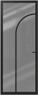 CanDo Binnendeur Elegant Flow 1e02 - Zwart - Gegrond - Opdek - Rechts - 83x201,5cm