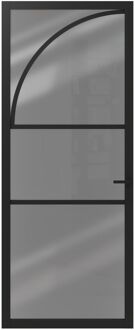 CanDo Binnendeur Elegant Flow 1e04 - Zwart - Gegrond - Stomp - 88x231,5cm