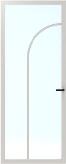 CanDo Binnendeur Elegant Flow 2c02 - Wit - Gegrond - Opdek - Links - 93x211,5cm