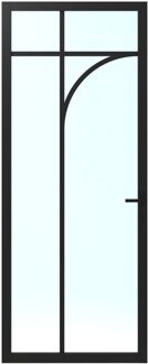 CanDo Binnendeur Elegant Flow Ac01 - Grafietzwart - Gelakt - Stomp - Links - 83x231,5cm