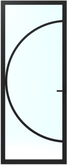 CanDo Binnendeur Elegant Flow Ac03 - Grafietzwart - Gelakt - Stomp - Rechts - 83x201,5cm