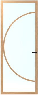 CanDo Binnendeur Elegant Flow Cc03 - Licht Eiken - Gelakt - Stomp - Rechts - 78x201,5cm